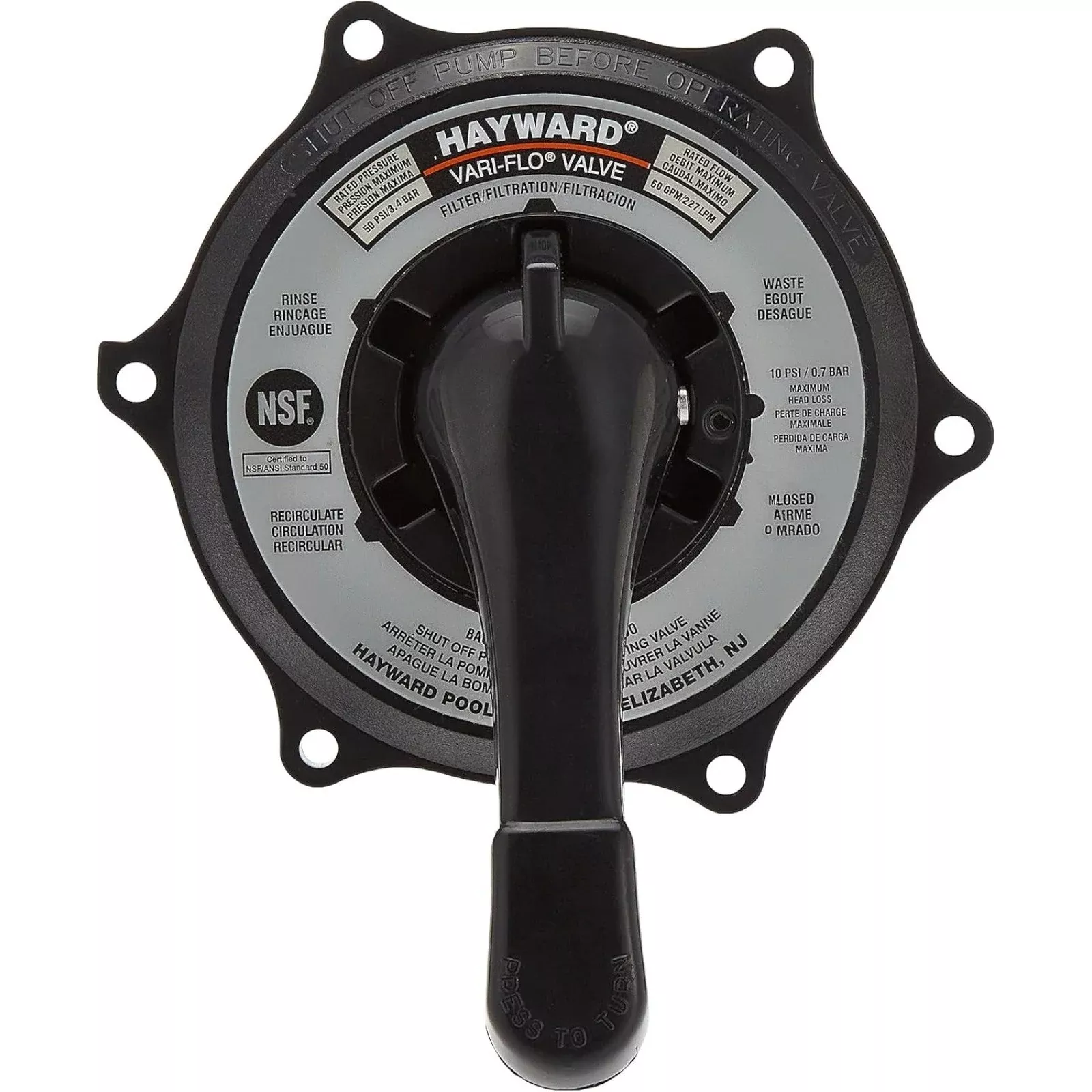Hayward Key Cover & Handle Assembly - SPX0710XBA17