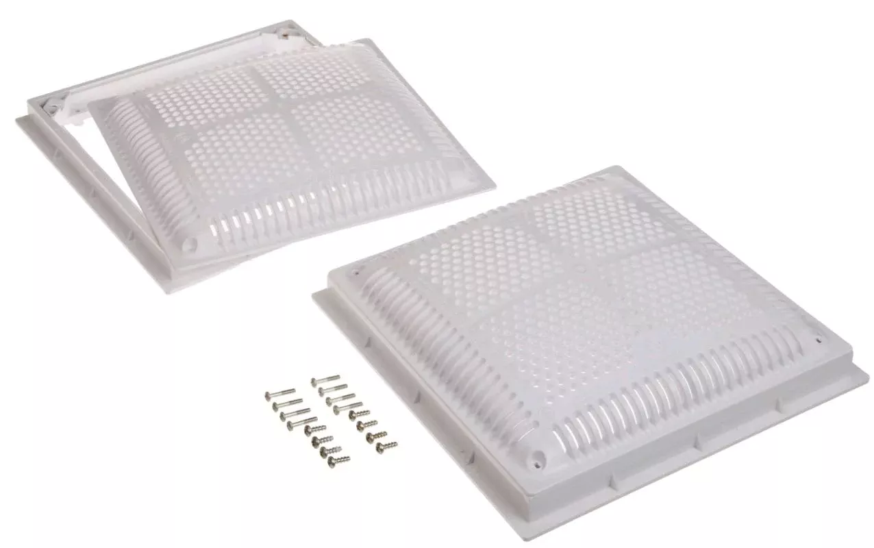 Hayward | WG1032HF2PAK2 | 12" x 12" High Flow Grate w/ Inner & Outer Frame, 2/Pack