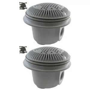 Hayward | WG1048AVPAK2 | 1½″ Anti-Vortex Main Drain | Liner Pools | White | 2-Pack