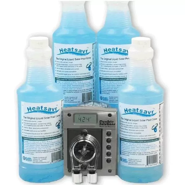 Heatsavr Liquid Pool Cover Solar Blanket w/ Pump and 4 Gallons