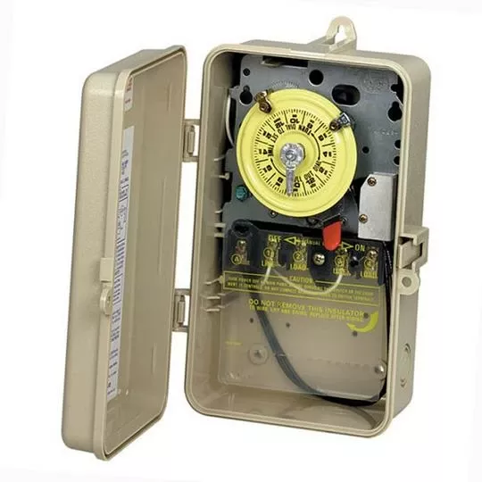 Intermatic – 208/277V Timer With Heater Delay Plastic Outdoor Enclosure