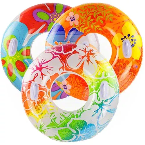 Intex Transparent Tubes with Flowers - Orange