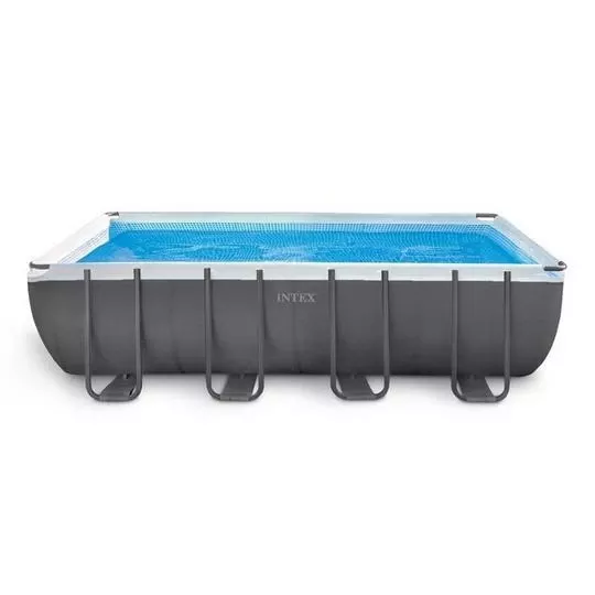 Intex – Ultra Frame 9′ X 18′ Rectangle Metal Frame Above Ground Pool Package