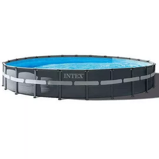 Intex – Ultra XTR Frame Deluxe Above Ground Pool 20′ Round X 48″ Depth