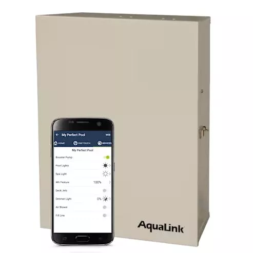 Jandy | RS-PS16 | AquaLink RS16 Pool and Spa Control System | System Level with JVAs, 16 Auxiliary Circuits