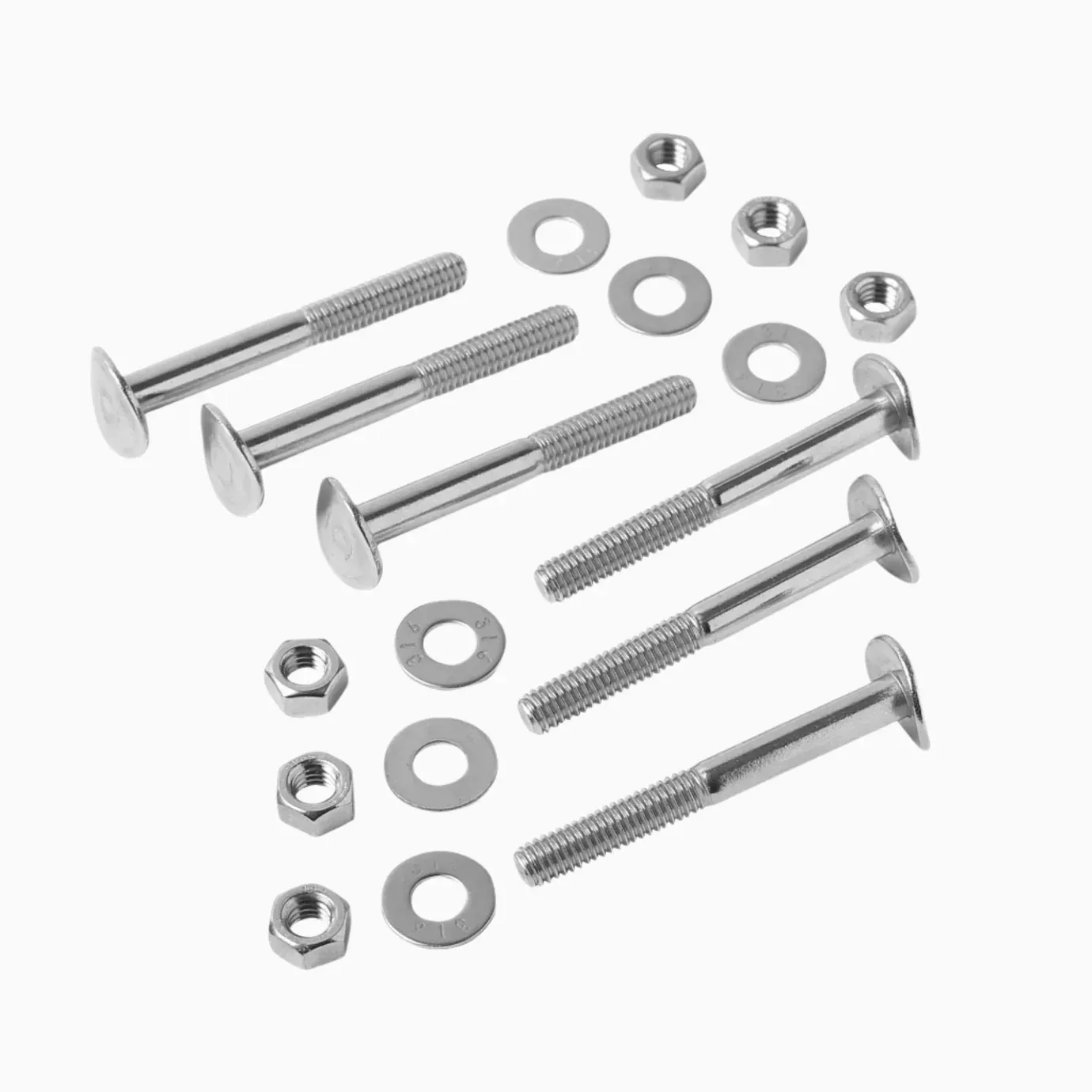 Marine Grade 316SS Step Hardware (2 bolts, 2 washers, 2 nuts) Mounts 1 Step (Non-Corrosive)