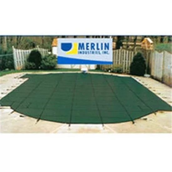 Merlin SmartMesh 20' x 40' Rectangular Safety Cover - Green