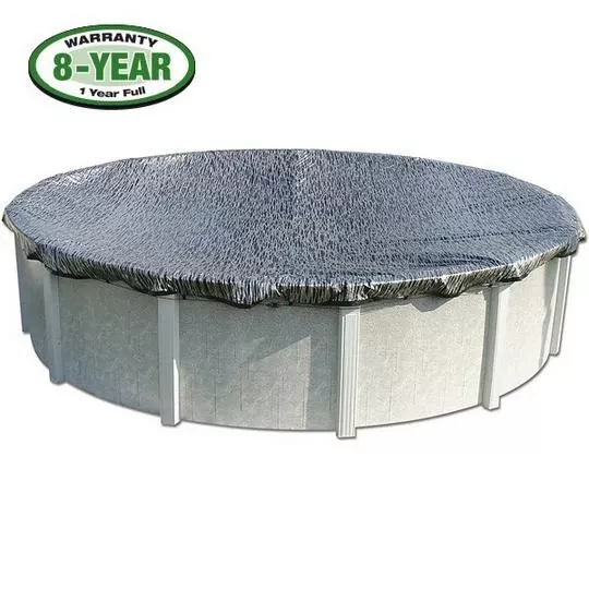 Micro Mesh 12′ X 24′ Oval Winter Pool Cover With 40 Cover Clips