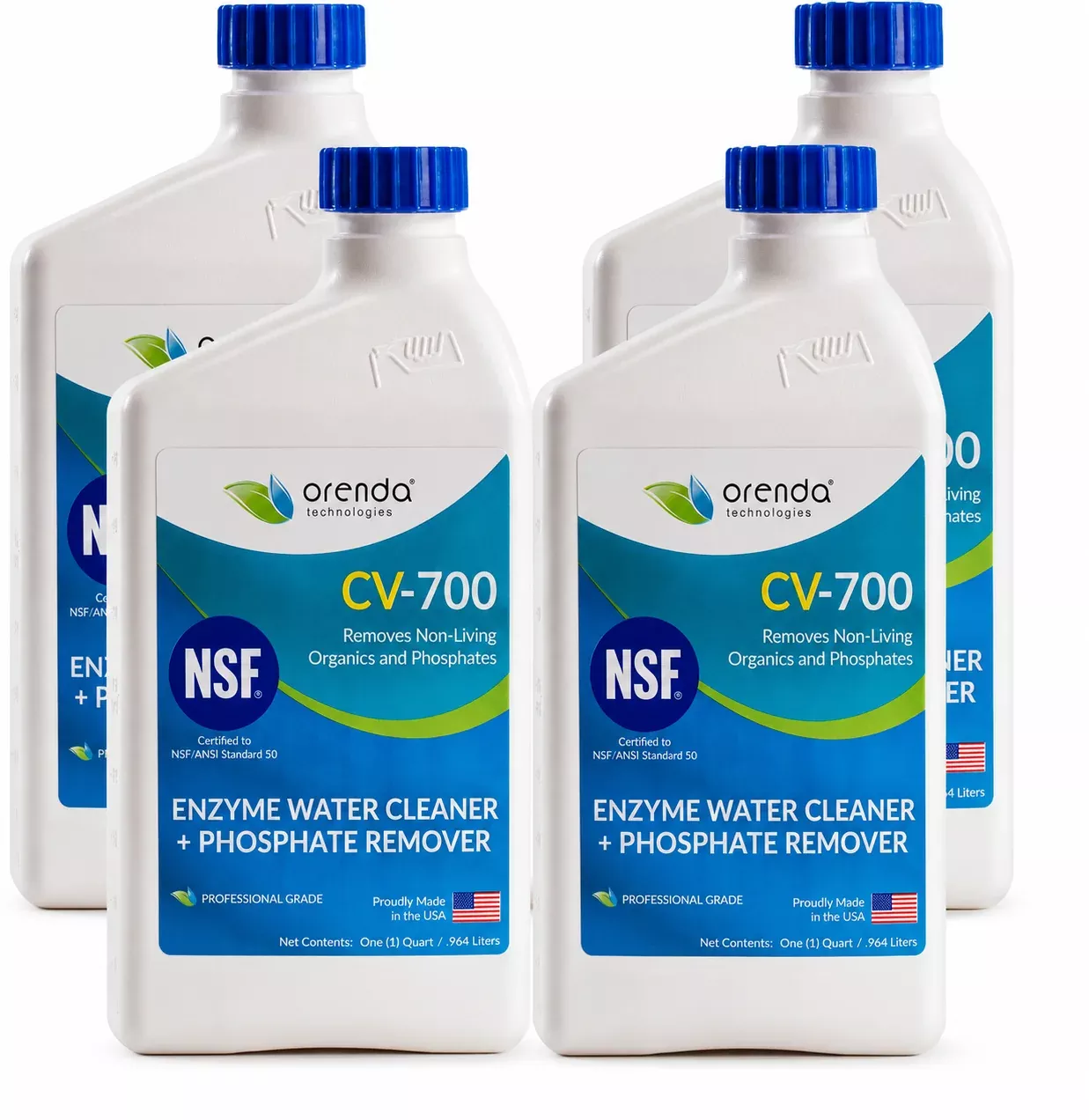 Orenda CV-700 Catalytic Enzyme & Phosphate Remover 32oz (Pack of 4)