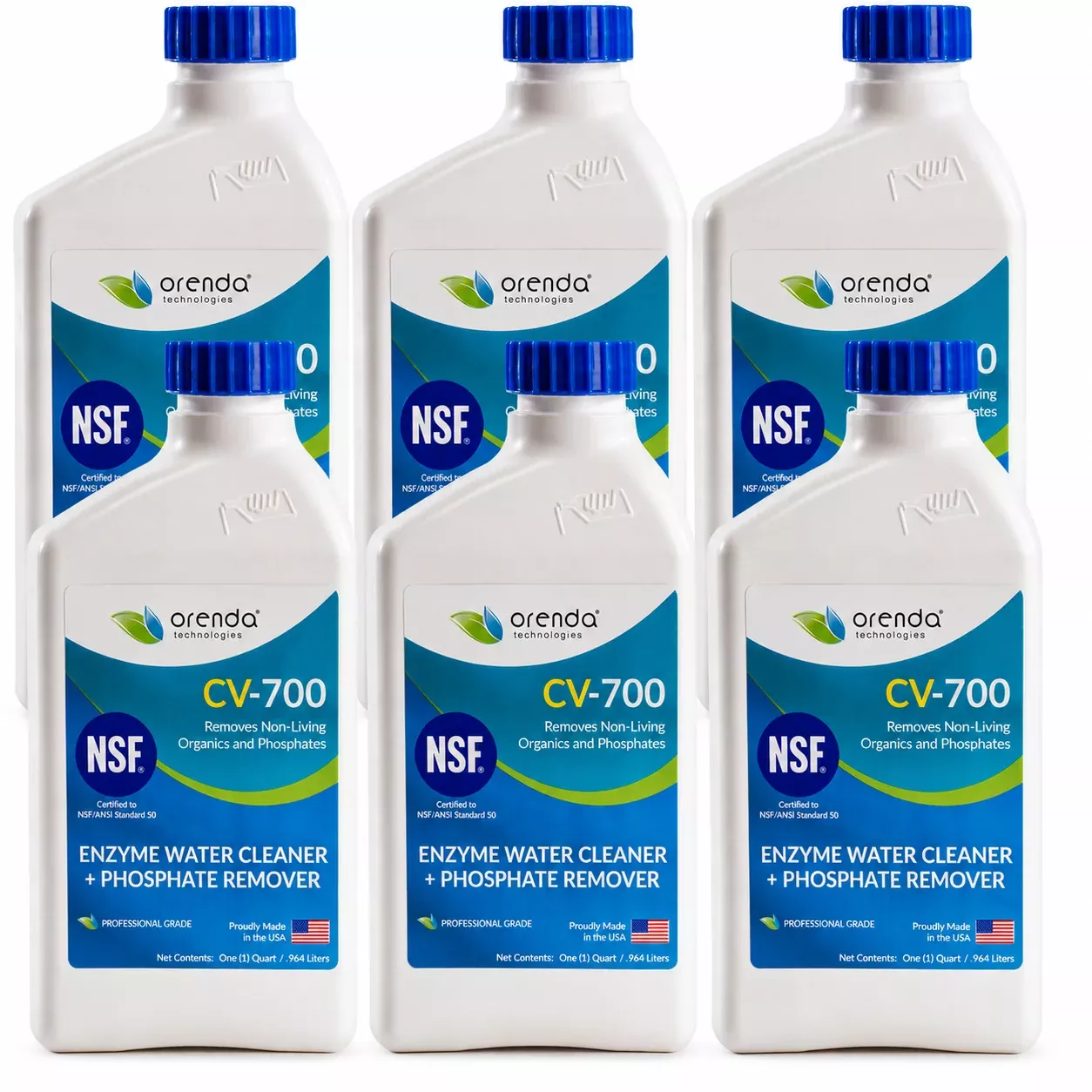 Orenda CV-700 Catalytic Enzyme & Phosphate Remover 32oz (Pack of 6)