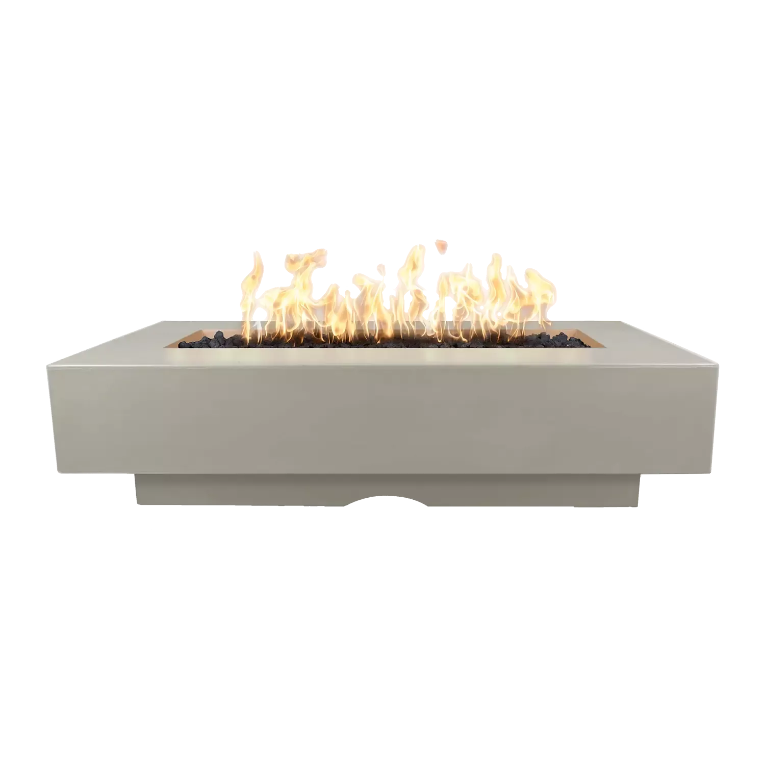 The Outdoor Plus | Del Mar Fire Pit – 96″ GFRC Concrete | Multiple Colors | Liquid Propane or Natural Gas | 4 week lead time