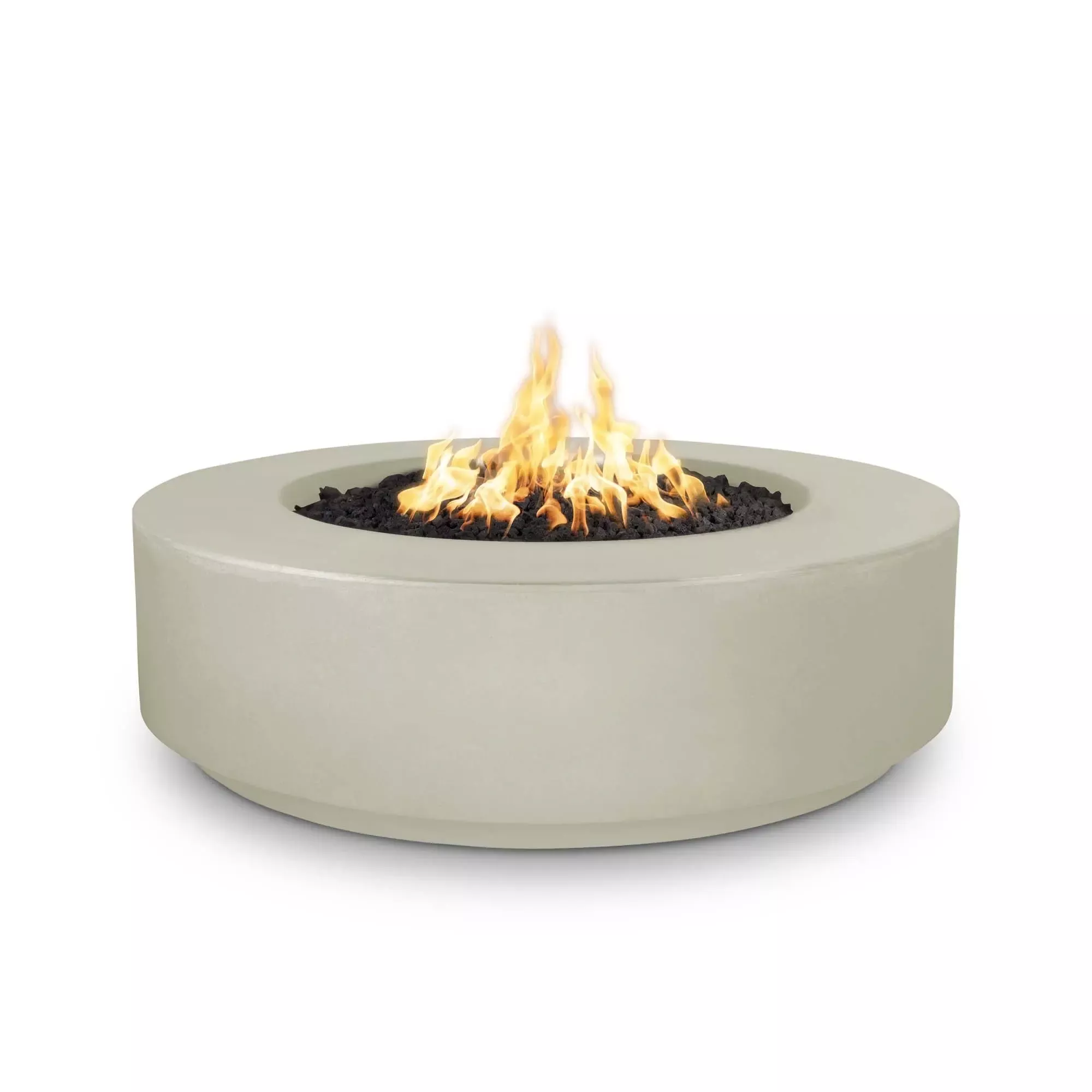 The Outdoor Plus | Florence | GFRC Fire Pit | 12″ Tall | Multiple Colors | Liquid Propane or Natural Gas
