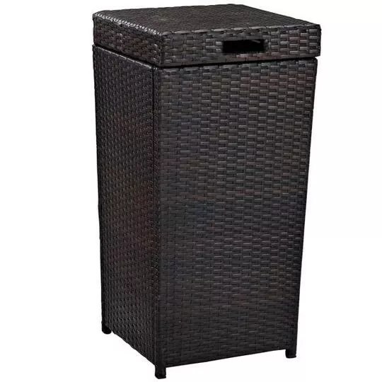 Palm Harbor Wicker Trash Bin