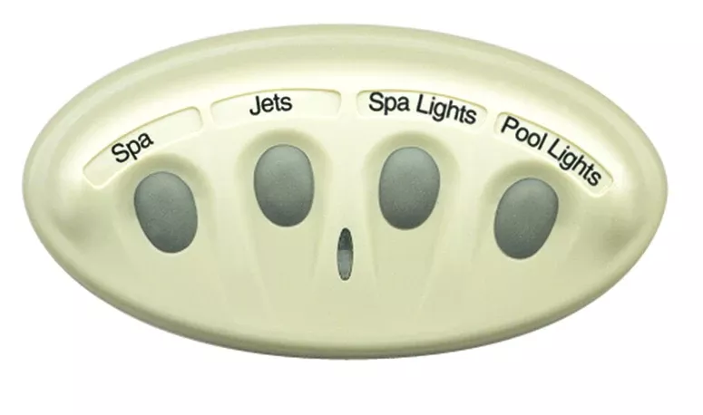 Pentair 521885 iS4 Spa-Side Remote — 4 Function, 100 ft Cord, White, IntelliTouch & EasyTouch