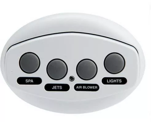 Pentair | 521886 | Gray iS4 4-Function Spa-Side Remote Control with 100 ft Cord, 5 VDC