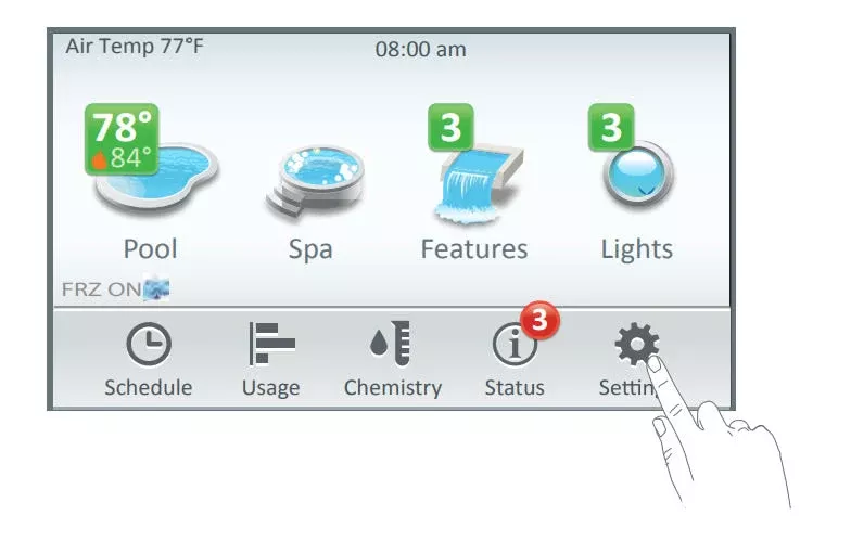 Pentair 522035 IntelliCenter Indoor Remote Controller, White