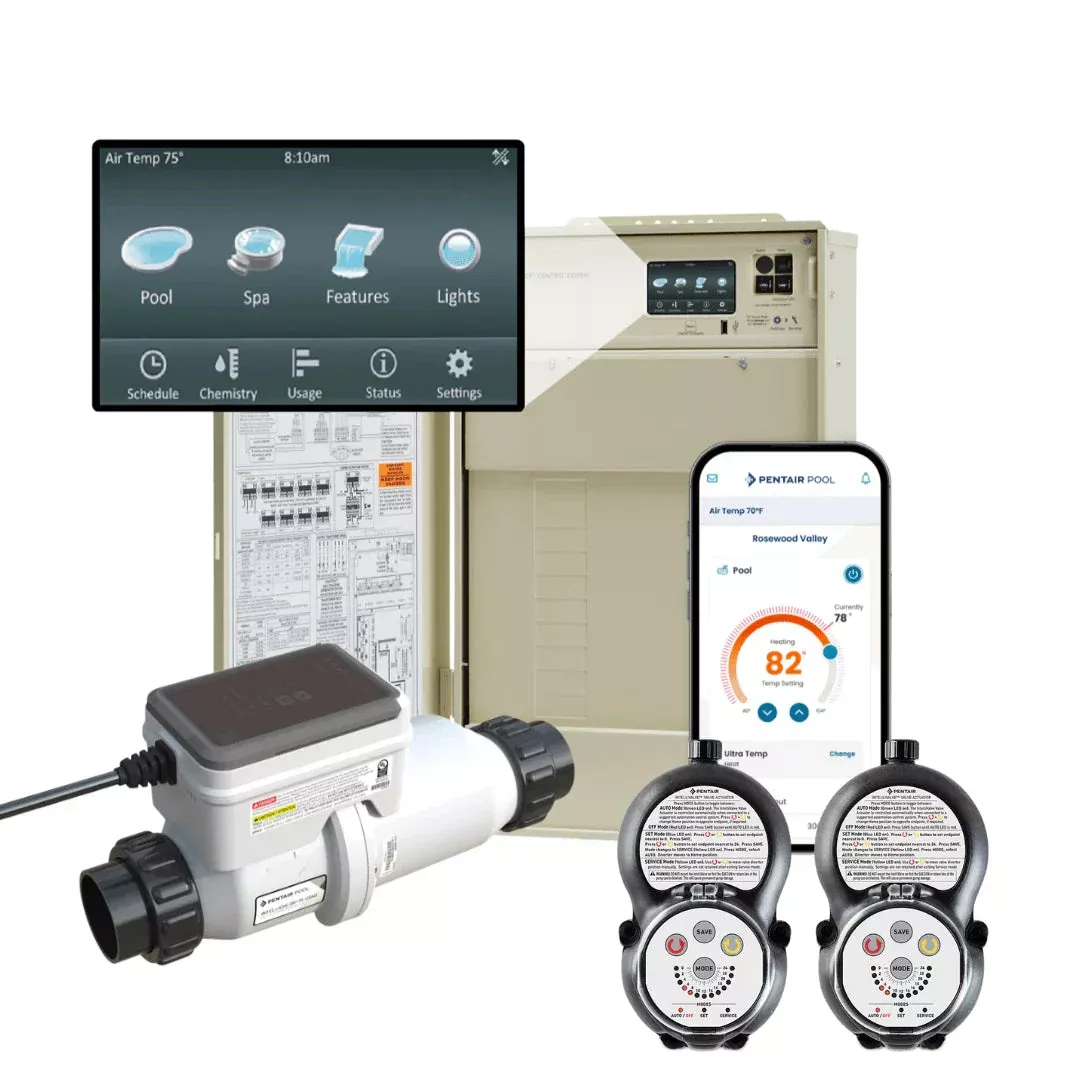 Pentair IntelliCenter 5 Function Pool And Spa. Salt System Built In. IntelliChlor Plus 40. 523964