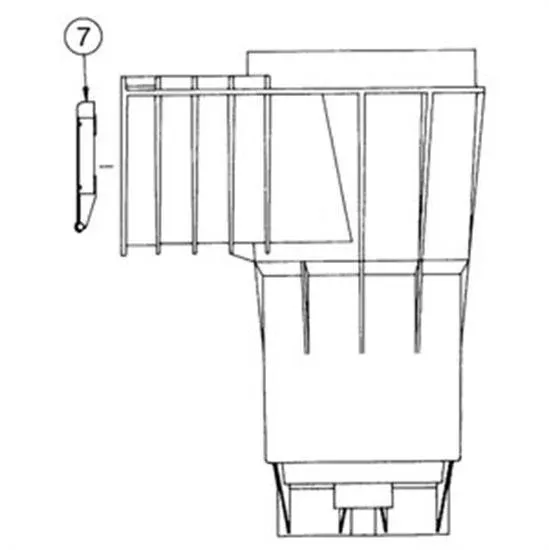 Pentair PacFab Black Bermuda Weir
