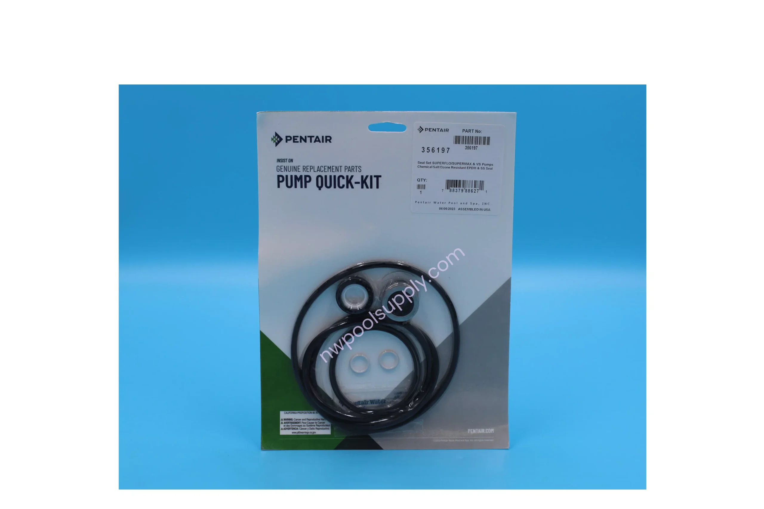 Pentair Pump Quick-Kit Seal Set for SuperFlo / SuperMax | 356197