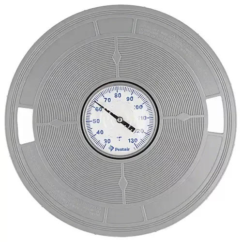 Pentair Skimmer Lid With Thermometer L4G - Grey