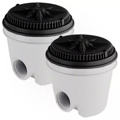 Pentair StarGuard Main Drain Complete 500111 - Black - Two Pack