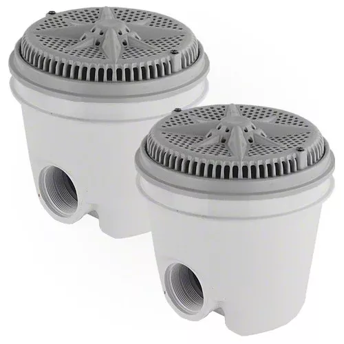 Pentair StarGuard Main Drain Complete 500114 - Gray - Two Pack