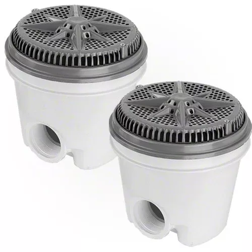 Pentair StarGuard Main Drain Complete 500117 - Dark Gray - Two Pack