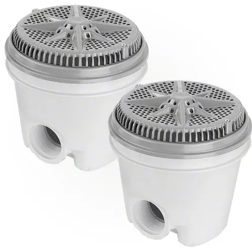 Pentair StarGuard Main Drain Complete 500118 - Gray - Two Pack