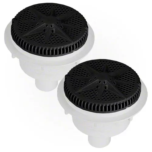 Pentair StarGuard Main Drain Complete 500121 - Black - Two Pack