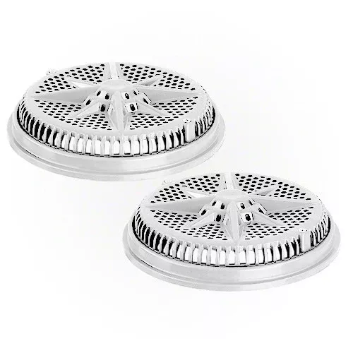 Pentair StarGuard Main Drain Cover with Long Ring 500140 - White - Two Pack