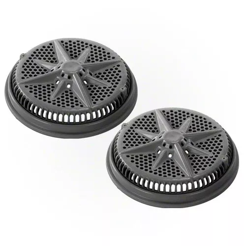 Pentair StarGuard Main Drain Cover with Short Ring 500146 - Dark Gray - Two Pack