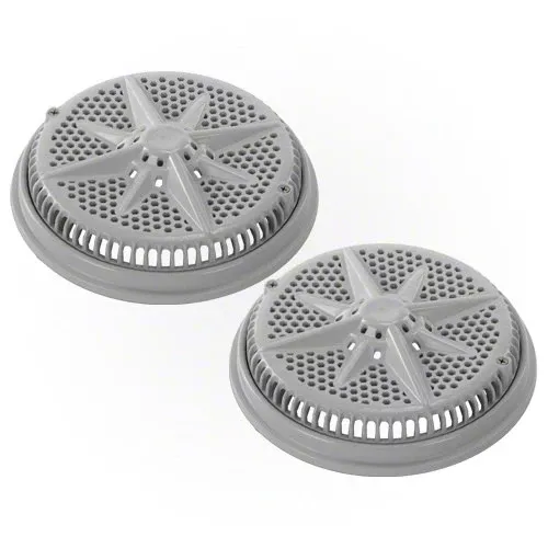Pentair StarGuard Main Drain Cover with Short Ring 500147 - Gray - Two Pack