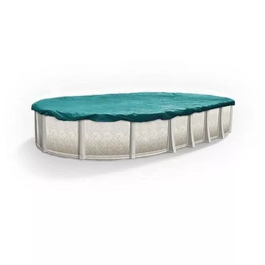 Polar Plus 12′ X 24′ Oval Winter Pool Cover With 40 Cover Clips