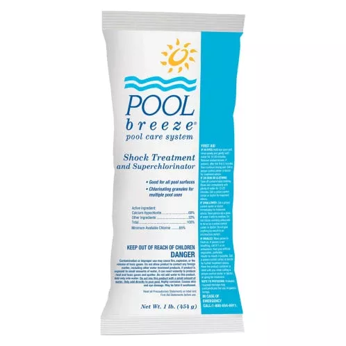 Pool Breeze 68 Cal Hypo Granular Chlorine Shock 1lb.