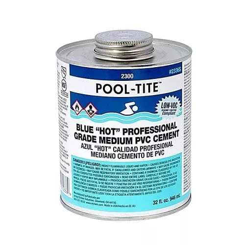 Pool-Tite Blue PVC Cement – 1/4pt