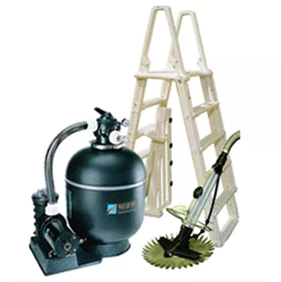 Premium 18x40 Oval Large Sand Equipment Package for Above Ground Pools