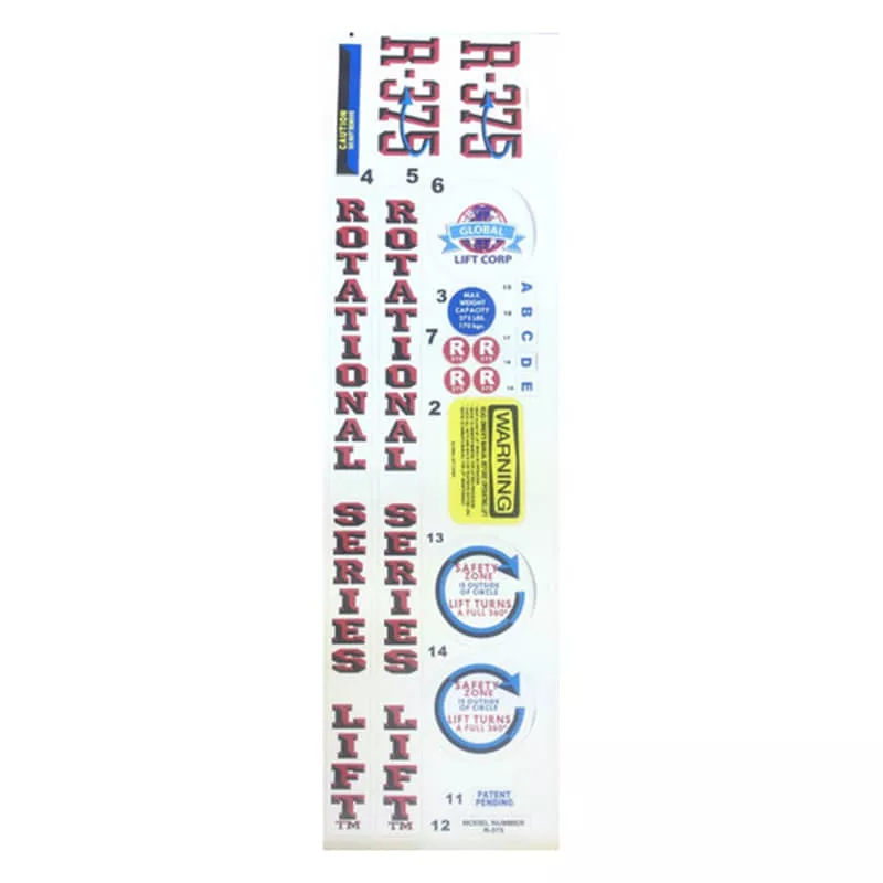 R Series Decal Kit R-375