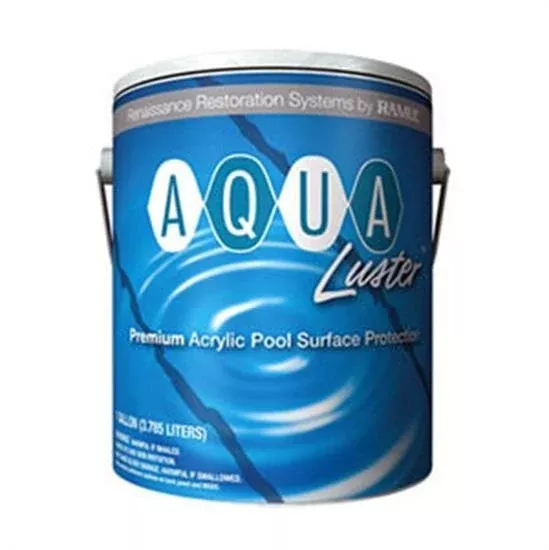Ramuc AquaLuster White Acrylic Pool Coating Paint - 5 Gallon