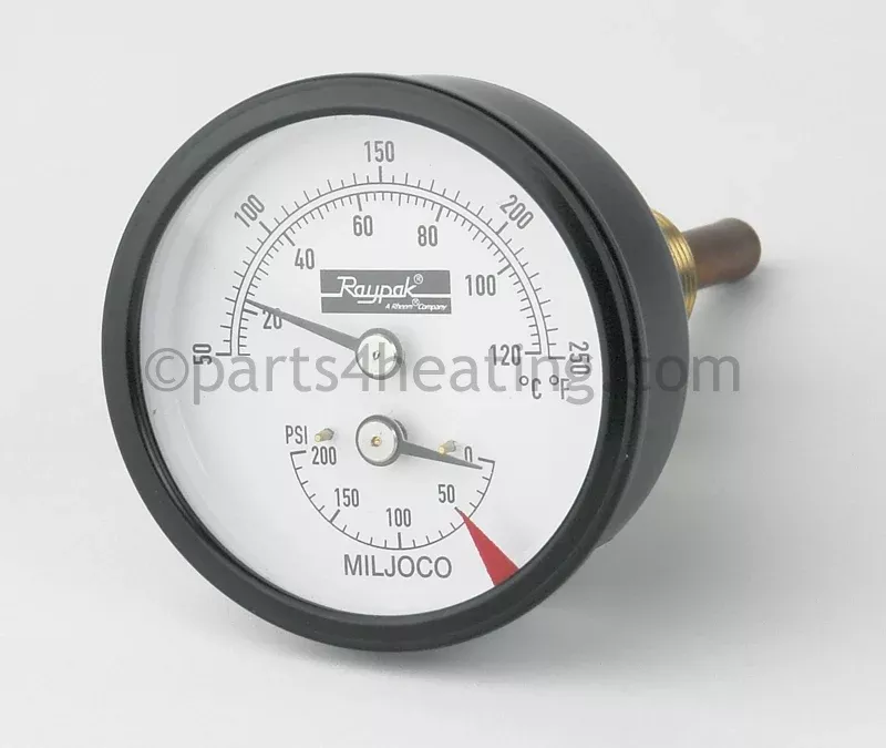 Raypak Temperature & Pressure Gauge-Kit - Part Number: 600672