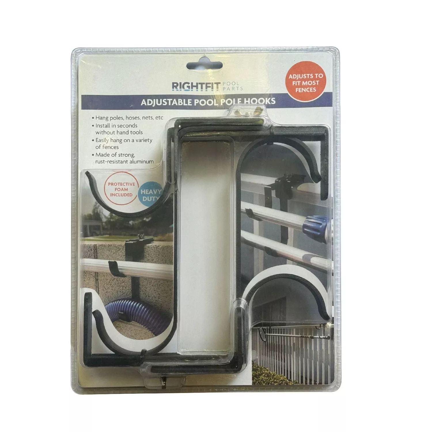 RIGHTFIT – Adjustable Pool Hanger Hooks For Fences/Walls