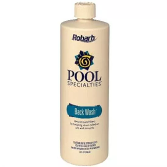 Robarb Backwash Filter Cleaner 1 Quart - 1 Bottle