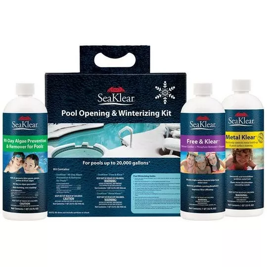 SeaKlear – Pool Opening & Winterizing Kit Up To 20,000 Gallons