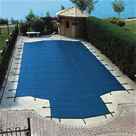 Solid Safety Pool Cover Pool Size: 15' x 30' Rectangle Blue w- Mesh Panel 12 YrWarranty Arctic Armor