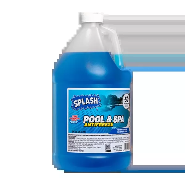 Splash Blue Pool and Spa Antifreeze – 1 Gallon Winterizing Solution