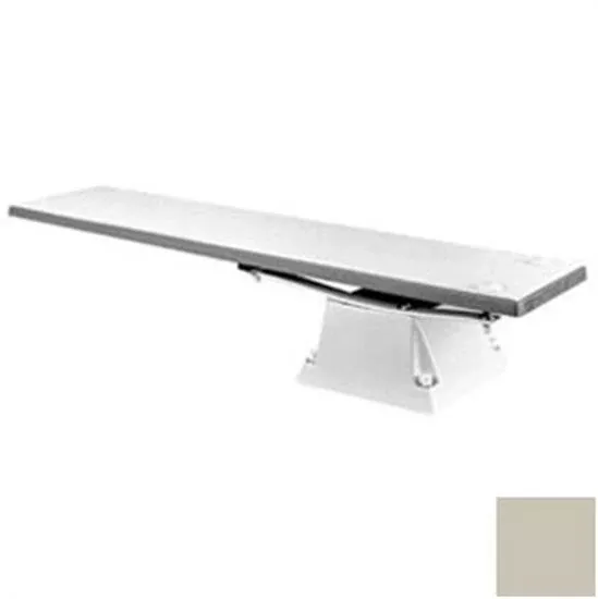 SR Smith Flyte-Deck Stand with 10' Fibre-Dive Board - Silver Gray with Matching Tread