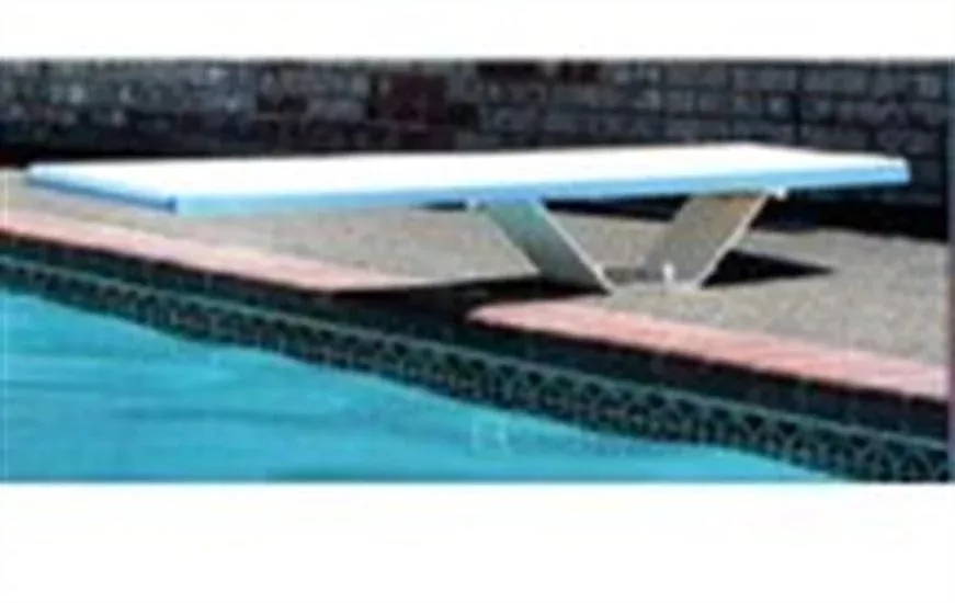 SR Smith Frontier II Jump Stand with 8' Frontier II Board - Silver Gray with White Springs