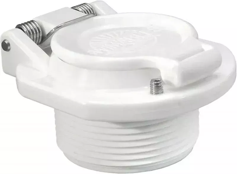 Swimables Vac Lock 1.5" MPT Pool Fitting White