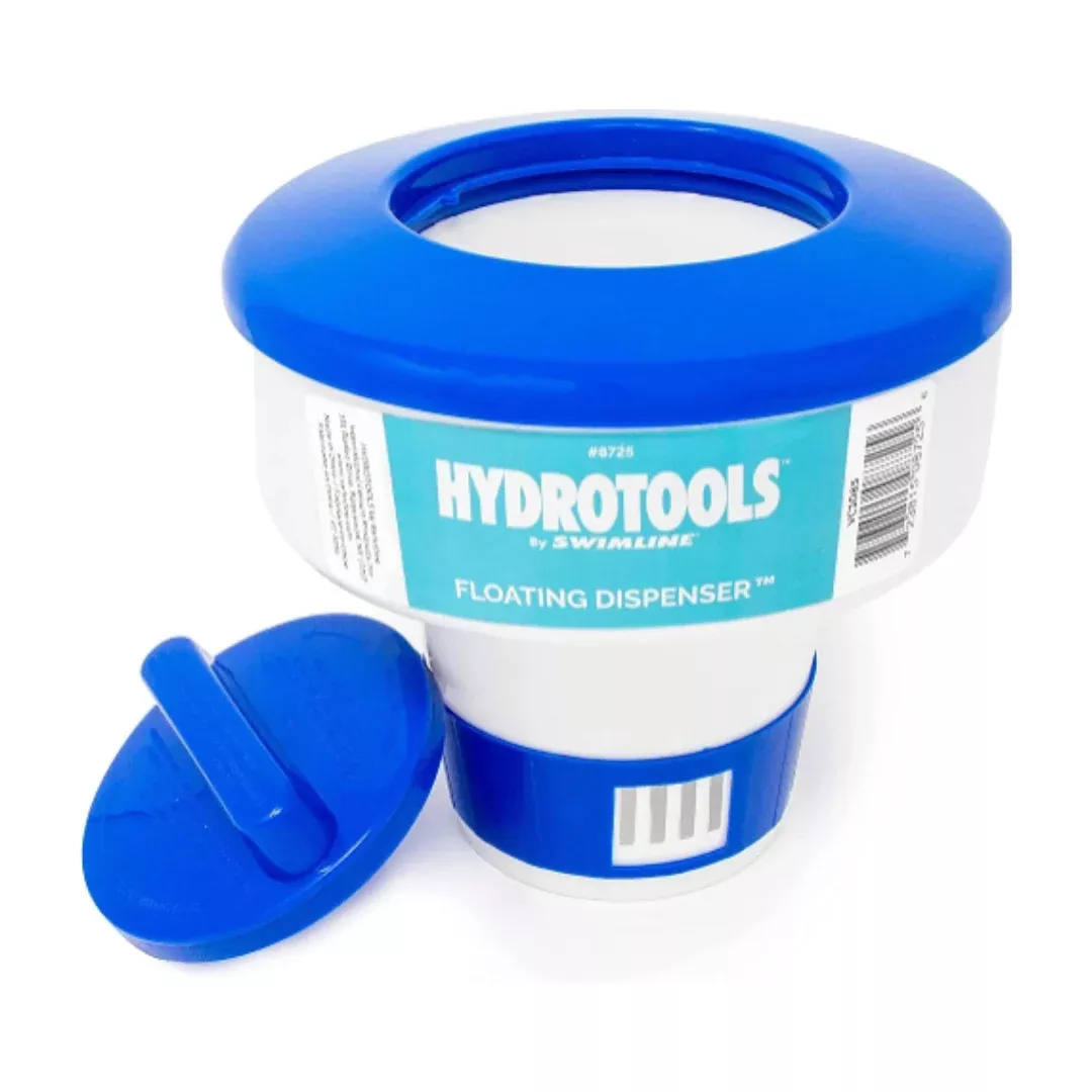 Swimline HydroTools Large Capacity Pool/Spa Floating Chemical Dispenser for 1-3" Tablets