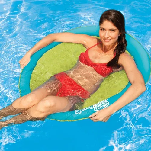 Swimways Spring Float Papasan - Lime/Blue