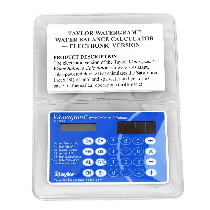 Taylor Watergram Electric Water Balance Calculator